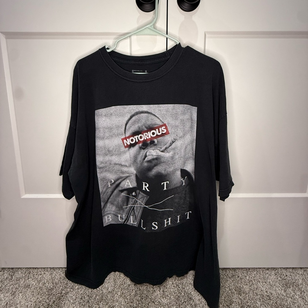 Brooklyn Mint‎ Notorious BIG Party and Bullshit Graphic Tee Black XXL Hip Hop